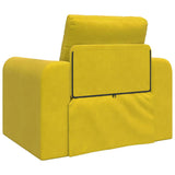 Sofa Bed Yellow 98 x 71 x 83 cm Velvet 4106671