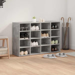 Shoe Cabinet Concrete grey 103 x 30 x 67 cm Engineered wood 808733