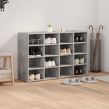 Shoe Cabinet Concrete grey 103 x 30 x 67 cm Engineered wood 808733