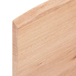 ZNTS Wall Shelf Light Brown 60x10x2 cm Treated Solid Wood Oak 363638