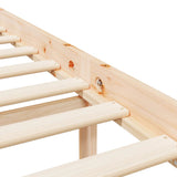 Senior Bed without Mattress 140x190cm Solid Wood Pine 810594