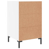 Bedside Cabinet White 40x40x66 cm Engineered Wood 827660
