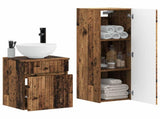 Bathroom Furniture Set 2 pcs Old Wood 33 x 34.5 x 100 cm 3406141