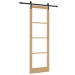 Sliding Door Manual ORKDAL Brown 78 x 232 cm Wood and metal 3332443