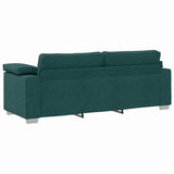 Sofa Dark Green 219 x 77 x 82 cm Fabric 4105242