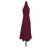 Garden Parasol Bordeaux Red 395 x 395 x 245 cm Polyester 42003648