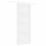 Sliding Door White 93 x 232 cm Solid Pine Wood 3333575