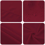Table Cloth 5 pcs Rectangular Wine Red 140 x 140 cm Polyester 42040211