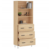 Highboard Sonoma Oak 69.5x34x180 cm Engineered Wood 3189376