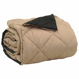 Summer Duvet Black and Taupe 240 x 260 cm Microfiber 42025499