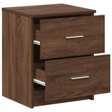 Bedside Cabinets 2 pcs with 2 Drawers Brown Oak 40x36x50 cm 858798