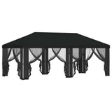 Gazebo Cover with Sidewalls Black 600.5 x 300.5 cm Polyester 900444
