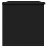 Storage Box Black 102x35x35 cm Engineered Wood 840689