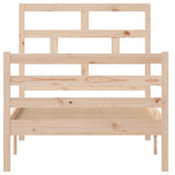 3101268 Bed Frame without Mattress Solid Wood 90x200 cm