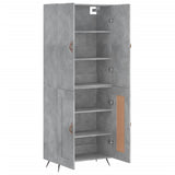 Highboard Concrete Grey 69,5x34x180 cm Engineered Wood 3195767