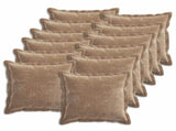 Cushion Cover 12 pcs HOUTEN Brown 50 x 50 cm Chenille Fabric 919158