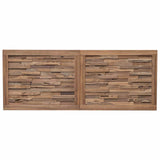 Bed Headboard Natural Solid Teak Wood 42024557