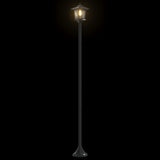 Lamp Post Set with LED Bulb 2 pcs Black 16 x 16 x 156 cm 42042691