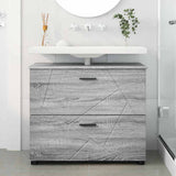 Bathroom Cabinet with Drawer Grey Sonoma 76.5 x 35 x 64 cm 883300