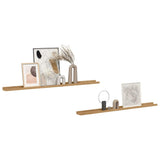 Wall Shelf 2 pcs Brown 115 x 9 x 3 cm Engineered Wood 42020015