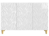 Sideboard High Gloss White 89 x 34.5 x 80 cm Engineered Wood 895109