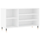Shoe Cabinet High Gloss White 102x36x60 cm Engineered Wood 831406