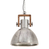 Industrial Hanging Lamp 25 W Silver Round 30 cm E27 320530