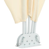 Collapsible Terrace Side Awning Cream 300x150 cm 44568