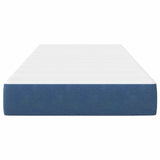 Bed Mattress with Mattress Blue 100 x 200 cm Fabric 42008274