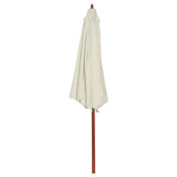 Garden Parasol 300x258 cm Sand White 40437