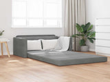 Folding Sofa Bed Dark Grey 124 x 71 x 78 cm Velvet 42030516