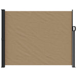 ZNTS Retractable Side Awning Taupe 160x600 cm 4004529