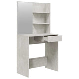 Dressing Table Set Concrete Grey 74.5x40x141 cm 3114142