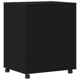 Printer Stand Black Oak 60 x 48 x 74 cm Engineered Wood 862287