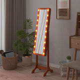 Free-Standing Mirror with LED 34x37x146 cm 351768