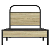 Bed Frame without Mattress 80x200 cm Sonoma Oak Engineered Wood 4100401