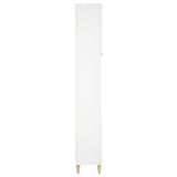 Bathroom Cabinet White 30x30x190 cm Engineered Wood 819788