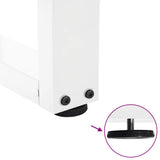 Dining Table Legs V-Shape 2 pcs White 80x cm Steel 4012649