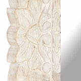 Mirror White Solid mango wood Medium Decorative Inlays Mirror 321633