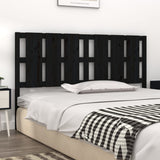 Bed Headboard Black 165.5x4x100 cm Solid Wood Pine 818004