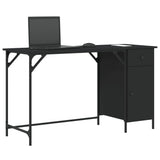 ZNTS Computer Desk Black 131x48x75 cm Engineered Wood 836218