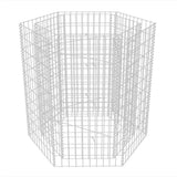 ZNTS Hexagonal Gabion Raised Bed 100x90x100 cm 142533