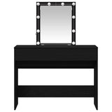 Dressing Table Black Oak 100 x 40 x 130 cm Engineered Wood 868842