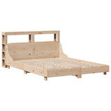Bed Frame without Mattress 140x190 cm Solid Wood Pine 3306432