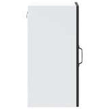 Kitchen Wall Cabinet with Glass Door Lucca Black 853768