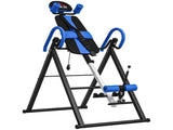 Gravity Inversion Table with Safety Belt Adjustable Hand Stand for Muscle Pain Relief, Blue T3398P425050