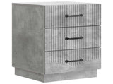 Bedside Cabinet Concrete Grey 43 x 41 x 63.5 cm Engineered Wood 895248