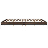 Bed Frame without Mattress Brown Oak 200x200 cm 845000