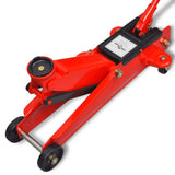 Low-Profile Hydraulic Floor Jack 3 Ton Red 210320