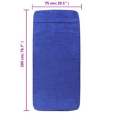Beach Towels 2 pcs Royal Blue 75x200 cm Fabric 400 GSM 362678